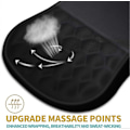 Miniatyrbild 2 av 5: Ergonomisk musmatta med handledsstöd och massagefunktion, handledsstöd för smärtlindring med minnesskum & halkfri PU-bas, Mus-Perfekt