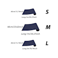 Miniatyrbilde 3 av 4: Justerbar Klorematte for Katter med Selvklebende Teppeplate for Møbelbeskyttelse og Hjemmedekorasjon - Svart S-Perfekt Navy Blue S