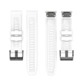 Miniatyrbild 4 av 5: Silikonarmband 26mm för Garmin Fenix 7x/6x/5x Klocka Rem Loop Armband - Perfekt White