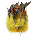 Miniatyrbillede 1 af 5: 200 stk Naturlige Hanehale Fjer 13-18cm Hanefjer Sorte Fjer til Karneval Halloween Julehåndværk Dekoration-Perfet yellow