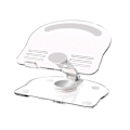 Miniatyrbillede 1 af 5: Laptop Stativ med 360 Graders Drejelig Base, Stærk Bæreevne, Universal Ergonomisk Computer Stativ, Laptop Stativ - Perfekt White