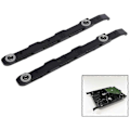 Miniatyrbillede 2 af 5: 4 Pak Chassis Harddisk Monteringsskinner Chassis Harddisk Skinner til 3,5 tommer HDD Beslag, Sort-Perfet