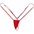 Miniatyrbillede 2 af 5: Kaise 2 stk. Kvinders Sexy Enkeltdel Sling Shot G-streng Ekstrem Mikro Mini Monokini Badetøj Underbukser Party Kostume Gave-Perfekt Red