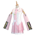 Miniatyrbillede 3 af 5: 2024 Pink Miku Cosplay Kostume Performance Dragt Cos Suit Hatsune Miku Regulær C Dragt Paryk Cosplay Piger Forår Sakura Kirsebær Miku-Perfet Single wig L