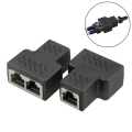Miniatyrbilde 3 av 7: 1 til 2 LAN Ethernet nettverkskabel RJ45 splitterpluggadapter - Perfet