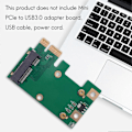 Pikkukuva 4 / 5: PCIE - Mini PCIE -sovitinkortti, tehokas, kevyt ja kannettava Mini PCIE - USB3.0 -sovitin Car-Perfet