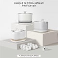 Miniatyrbilde 2 av 5: 12-pakks erstatningsfiltre for Dockstream trådløs vanndispenser PLWF005/PLWF115/WF105, vanndispenser for kjæledyr - Perfet