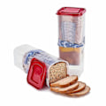 Miniatyrbillede 3 af 5: Brødkasse med stor kapacitet og lækagesikkert låg - Stabelbar køkkenorganisator til opbevaring af brød, toast og korn - Essentielt køkkentilbehør - Perfekt White