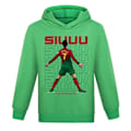 Miniatyrbild 1 av 2: Julgåvor Cristiano Ronaldo Hoodie VM Nr. 7 Fotbollsstjärna Hoodie Flickor Pojkar Huvtröja Pullover Toppar Barn Tonåringar-Perfekt Green 13-14years