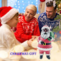 Miniatyrbillede 4 af 6: Julepynt Attraktivt mini tegneseriescenelayout Harpiks Klassisk stil julemandsdukkepynt til hjemmet - Perfet