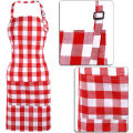 Pikkukuva 4 / 6: 2 kpl Chef suit Chef hat Set aikuisille Baker esiliinahattu - Perfet