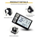 Miniatyrbillede 4 af 5: 24V 36V 48V 60V Vandtæt LCD Display S866 Controller Panel Instrumentbræt Elektrisk Cykel Display til El-Perfet