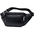 Miniatyrbild 1 av 6: Läder Fanny Pack midjeväska för män Kvinnor Resor Vandring Löpning - Perfet