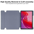 Pikkukuva 4 / 5: Yhteensopiva Lenovo Tab M11 (Xiaoxin Pad 11 2024) Kotelon PU+Akryyli Tabletin Jalusta Suojus Bluetooth-Näppäimistöllä - Täydellinen Purple Style F Lenovo Tab M11 (Xiaoxi