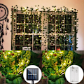 Miniatyrbillede 6 af 9: Kunstige planter - Green Leaf Vines - Ivy String Lights - Perfet 5M Solar Powered