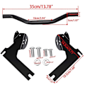 Miniatyrbilde 3 av 5: Dot-stil passlys blinklysstang for 1994-2013 Harley-Davidson Road King, Electra Glide og Touring-modeller - Perfekt BLACK