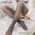 Miniatyrbild 2 av 6: Perfekta Vintervarma Leggings Dam Tjocka Fleece Leggings - Perfet Gray 85g