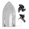 Miniatyrbilde 2 av 4: Propellermotor og venstre/høyre propellbeskyttelse fiskebåt reservedeler - Perfekt 1 pair of Propeller