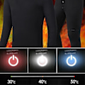 Miniatyrbillede 2 af 5: Opvarmet Termisk Undertøj, USB Elektrisk Opvarmet Termisk Langærmet T-shirt Super Blød Base Layer Termisk Top - Perfekt Longsleeve M