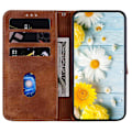 Pikkukuva 4 / 5: Kotelo yhteensopiva Xiaomi Redmi Note 11s:n kanssa, kohokuvioitu Lily-läppälompakko, ensiluokkainen PU-nahkakansi korttipidikkeellä - Perfet Brown