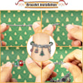 Miniatyrbillede 3 af 6: Jule-adventskalenderarmbånd 2022 til piger 24 Julenedtællingskalender Smykkefremstilling - perfekt