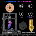 Miniatyrbillede 2 af 5: Kompatibel med 3 V3 SE Dyse Kit, 3D Printer Messing Dyser - Perfekt