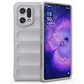 Miniatyrbild 1 av 5: för Oppo Find X5 Stötsäkert Flexibelt Mjukt TPU Halkfritt Kant Mobiltelefon Skydd Robust Baksida - Perfet Light Grey