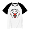 Miniatyrbillede 1 af 3: Stranger Things Sæson 4 Hellfire Club Eddie Kortærmet T-shirt - 5-10 År Børn-Perfekt 5-6 Years