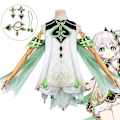 Miniatyrbild 1 av 6: Game Genshin Impact Nahida Cosplay Venti Cosplay Kostym Outfit Anime Cosplay Halloween Kostymer Dam Venti Costume Full Set - Perfet Wig 140