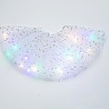 Miniatyrbilde 5 av 5: Kvinners LED-skjørt med stjerner, danseskjørt, lagdelt ballett-tutu, elastisk netting-tyll, miniskjørt, festkostyme - Perfekt White