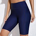 Miniatyrbilde 4 av 5: Dykkingshorts for kvinner - Reduserer gnagsår, lett, myk, hudvennlig våtdrakt, korte bukser for surfing - Perfekt Dark Blue M
