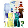 Miniatyrbild 5 av 5: Insidan Ut 2 Cosplay Kostym Party Maskerad Jumpsuit Bodysuit-Perfekt Sadness 100