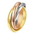 Pikkukuva 1 / 6: Party Women Minimalist Linked Triple Circle Sormus Korut Ystävänpäivä Lahja - Perfet 17mm