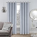 Miniatyrbillede 1 af 5: Luksuriøse termisk isolerede gardiner, tykke, solide, effektive mørklægningsgardiner - Perfekt Light Gray W 59x H 71 150cm*180cm