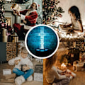 Miniatyrbild 4 av 9: Kristus Jesus kors 3D optisk illusion LED sovrum dekor Tab