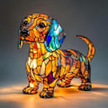 Miniatyrbillede 2 af 2: Hunde Serie Kunst Natlampe - Perfekt A