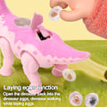 Miniatyrbillede 4 af 5: Simulering Walk Lay Egg Interaktivt dinosaurmodellegetøj med let elektrisk dinosaurlegetøj Luminescent Projection (DP) - Perfet Orange