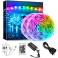 Miniatyrbild 2 av 5: Led Light Strip Set Wifi Smart Dc12v24 Key App Färgglad Rgbled Light Strip Lim Vattentät - Perfet Eu plug 10M