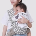 Miniatyrbild 2 av 6: justerbar bärsele Baby Mjuk bärsele för nyfödda Baby Scarf Toddler Baby . - Perfet White Triangle
