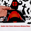 Pikkukuva 4 / 6: Halloween Window Clings Tarrat - 7 arkkia lepakoita ja hämähäkkejä