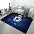 Miniatyrbillede 1 af 2: Retro Tæppe Fodboldklub Blødt Skridsikkert Meget Absorberende Tæppe Egnet til Studieværelse - Perfekt Chelsea A 90x140cm