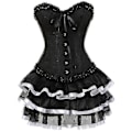 Pikkukuva 1 / 5: Seksikäs Korsettimekko Naisille Pluskokoinen Kostyymi Yläosa Burleske Korsetti ja Minimekkosetti Tutu Corselet-Perfet white 7XL