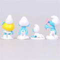 Miniatyrbilde 3 av 5: 12 stk./sett Smurfefigurer leker Samling Modell Ornament Kaketopper Barnegaver-Perfekt