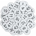 Miniatyrbilde 1 av 4: Nummererte merkelapper - Graverte nummererte merkelapper, ID-merkelapper, nøkkelmerkelapper uten hull - Perfekt 201-300 White