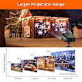 Miniatyrbild 5 av 5: Jul Snöflinga Projektor Ljus Utomhus, Jul Snöfall LED Belysning Projektor med Fjärrkontroll- Perfekt