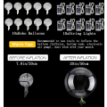 Pikkukuva 5 / 6: LED-ilmapallot 10 pakkaus, Light Up -ilmapallot 20 tuuman kirkkaat helium Bobo -ilmapallot, hehkukuplailmapallot valonauhalla - Perfet