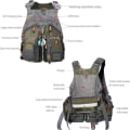 Pikkukuva 4 / 5: Kalastusliivi, Ulkokalastus Multi Pocket Mesh Strap Reppu varustelaukku - Perfet