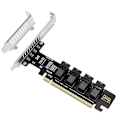 Miniatyrbild 1 av 5: 4.0 PCI-E X16 till 4-port SFF-8643 U.2 NVME expansionskort för SFF-8639-Perfet