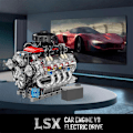 Miniatyrbild 2 av 5: Mold King V8 Motor Byggset, Fungerande V8 Motormodell Kit, Bygg Din Egen STEM Modellmotor, 8-Cylindrig Bilmotor Byggprojekt - Perfekt