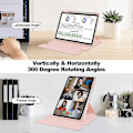 Miniatyrbild 2 av 5: Kompatibel med Lenovo Tab M11 (Xiaoxin Pad 11 2024) Fodral PU+Akryl Tablet Ställ Skydd med Bluetooth Tangentbord-Perfet Pink Style B Lenovo Tab M11 (Xiaoxi